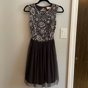 Beaded open back dress